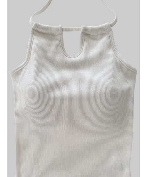 Didot.showroom（ディドット ショールーム）の「スクエアホルターカップキャミソール（キャミソール・レディース・アイボリー/ブラック/スカイブルー/イエロー・FREE）」の5枚目の写真