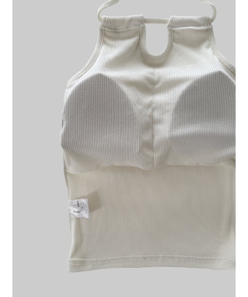 Didot.showroom（ディドット ショールーム）の「スクエアホルターカップキャミソール（キャミソール・レディース・アイボリー/ブラック/スカイブルー/イエロー・FREE）」の6枚目の写真