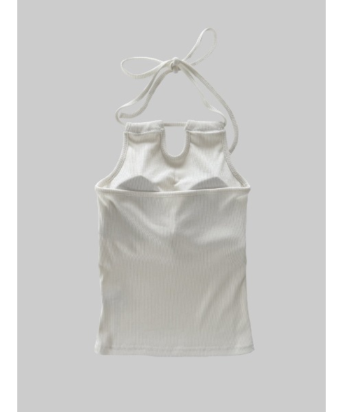 Didot.showroom（ディドット ショールーム）の「スクエアホルターカップキャミソール（キャミソール・レディース・アイボリー/ブラック/スカイブルー/イエロー・FREE）」の7枚目の写真