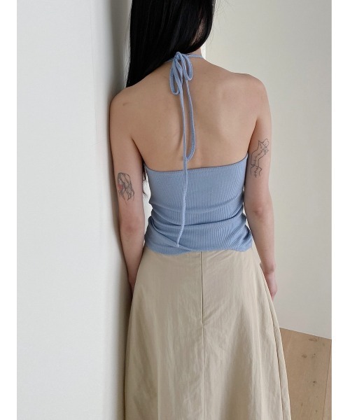 Didot.showroom（ディドット ショールーム）の「スクエアホルターカップキャミソール（キャミソール・レディース・アイボリー/ブラック/スカイブルー/イエロー・FREE）」の20枚目の写真