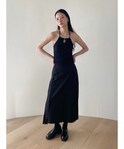 Didot.showroom（ディドット ショールーム）の「スクエアホルターカップキャミソール（キャミソール・レディース・アイボリー/ブラック/スカイブルー/イエロー・FREE）」の16枚目の写真