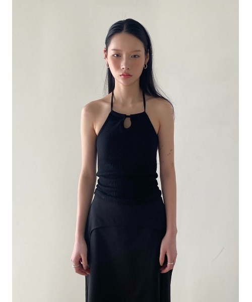 Didot.showroom（ディドット ショールーム）の「スクエアホルターカップキャミソール（キャミソール・レディース・アイボリー/ブラック/スカイブルー/イエロー・FREE）」の11枚目の写真