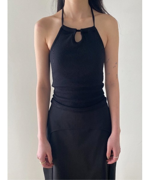 Didot.showroom（ディドット ショールーム）の「スクエアホルターカップキャミソール（キャミソール・レディース・アイボリー/ブラック/スカイブルー/イエロー・FREE）」の17枚目の写真