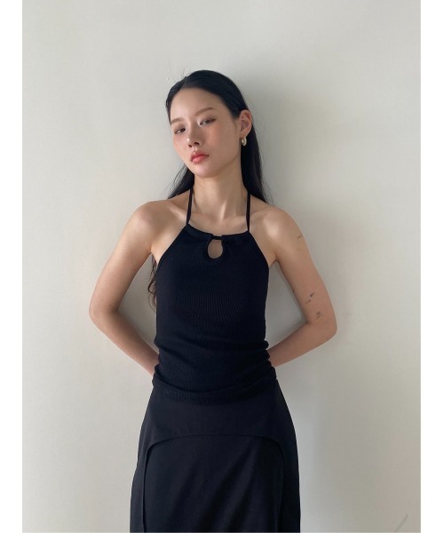 Didot.showroom（ディドット ショールーム）の「スクエアホルターカップキャミソール（キャミソール・レディース・アイボリー/ブラック/スカイブルー/イエロー・FREE）」の12枚目の写真