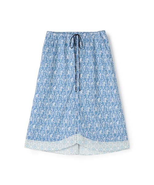 BACCA(バッカ)の「サマーリバティ コットンフレアスカート(スカート・レディース・ベージュ系その他/ブルー系その他・36)」の1枚目の写真