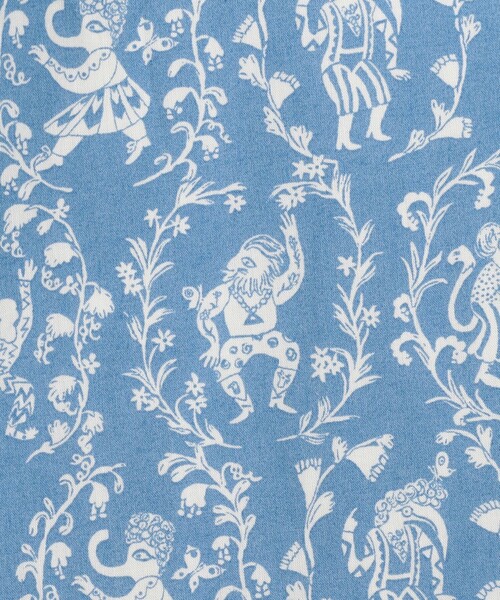 BACCA(バッカ)の「サマーリバティ コットンフレアスカート(スカート・レディース・ベージュ系その他/ブルー系その他・36)」の11枚目の写真