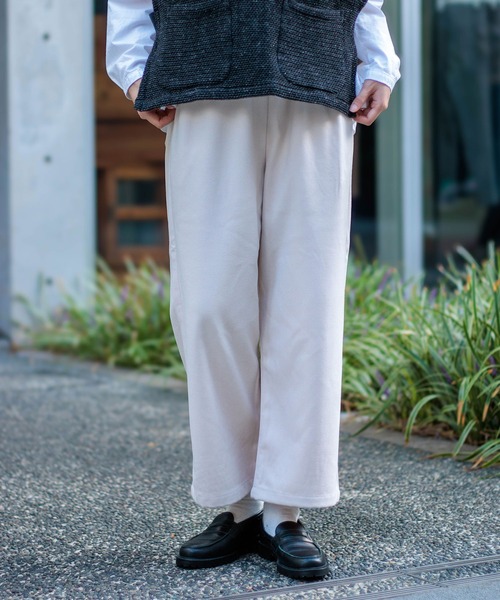 D.M.G.（ドミンゴ）の「[D.M.G / ディーエムジー] ウールライクツイル プルオントラウザー（その他パンツ・レディース・ライトグレー/アイボリー/ブラック・S/M）」の2枚目の写真