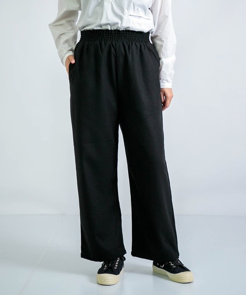 D.M.G.（ドミンゴ）の「[D.M.G / ディーエムジー] ウールライクツイル プルオントラウザー（その他パンツ・レディース・ライトグレー/アイボリー/ブラック・S/M）」の11枚目の写真