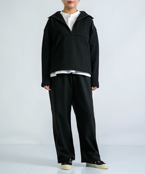 D.M.G.（ドミンゴ）の「[D.M.G / ディーエムジー] ウールライクツイル プルオントラウザー（その他パンツ・レディース・ライトグレー/アイボリー/ブラック・S/M）」の13枚目の写真