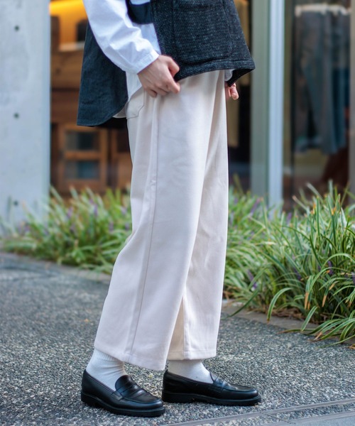 D.M.G.（ドミンゴ）の「[D.M.G / ディーエムジー] ウールライクツイル プルオントラウザー（その他パンツ・レディース・ライトグレー/アイボリー/ブラック・S/M）」の16枚目の写真