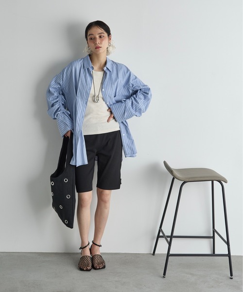 THE YOn（ザヨン）の「ヘリンボーンアイレットトライアングルトート（トートバッグ・レディース・アイボリー/ブラック・FREE）」の12枚目の写真