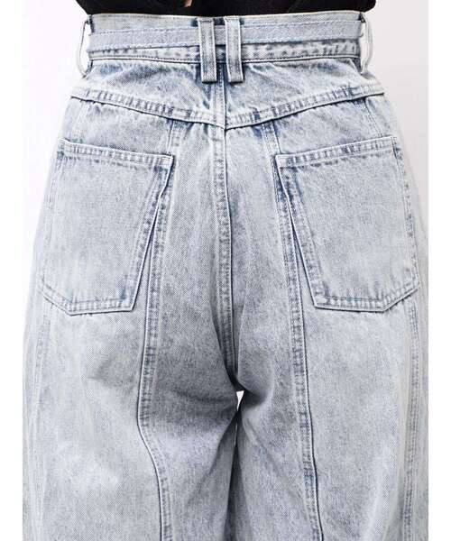 CALNAMUR（カルナムール）の「ローズモチーフルフパデニムパンツ（デニムパンツ・レディース・ブラック/ライトブルー・MEDIUM/SMALL）」の6枚目の写真