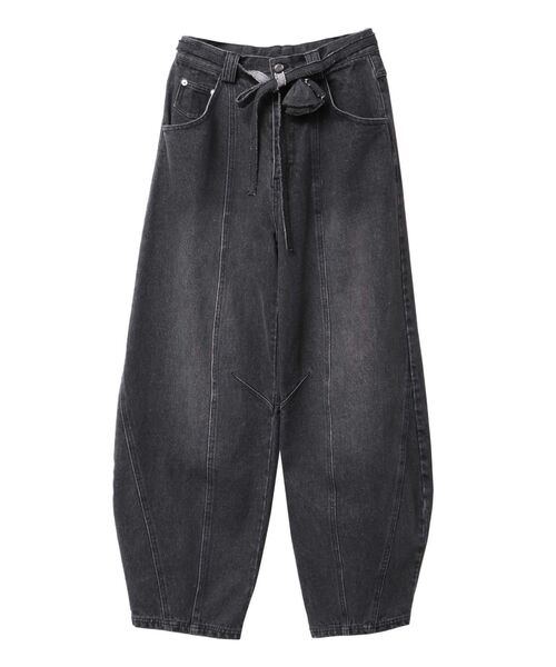 CALNAMUR（カルナムール）の「ローズモチーフルフパデニムパンツ（デニムパンツ・レディース・ブラック/ライトブルー・MEDIUM/SMALL）」の16枚目の写真