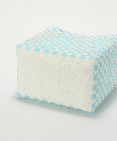 MERCEDES SALAZAR（メルセデスサラザール）の「【MERCEDES SALAZAR/メルセデス サラザール】 MINI BAG+CHARM：バッグ（かごバッグ・レディース・サックスブルー・FREE）」の4枚目の写真