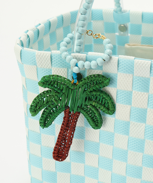 MERCEDES SALAZAR（メルセデスサラザール）の「【MERCEDES SALAZAR/メルセデス サラザール】 MINI BAG+CHARM：バッグ（かごバッグ・レディース・サックスブルー・FREE）」の9枚目の写真