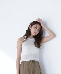 ◇【THINK BEAUTY】【麻亜里さんコラボ】スパンコールアメスリニット