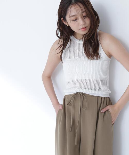 NATURAL BEAUTY BASIC(ナチュラルビューティーベーシック)の「◇【THINK BEAUTY】【麻亜里さんコラボ】スパンコールアメスリニット(ニット/セーター・レディース・ホワイト/ブラウン/ピンク・FREE)」の8枚目の写真