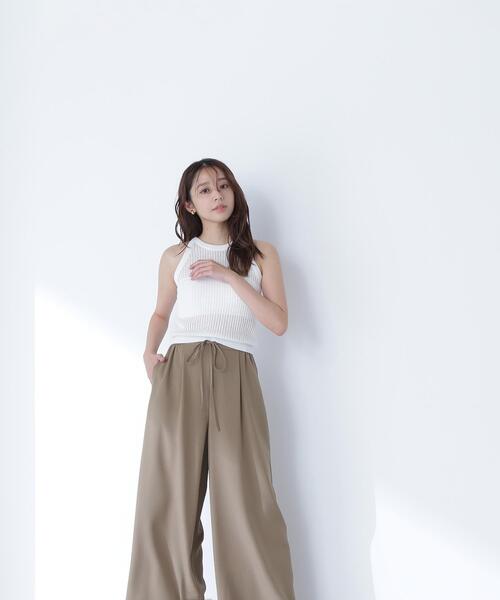NATURAL BEAUTY BASIC(ナチュラルビューティーベーシック)の「◇【THINK BEAUTY】【麻亜里さんコラボ】スパンコールアメスリニット(ニット/セーター・レディース・ホワイト/ブラウン/ピンク・FREE)」の9枚目の写真