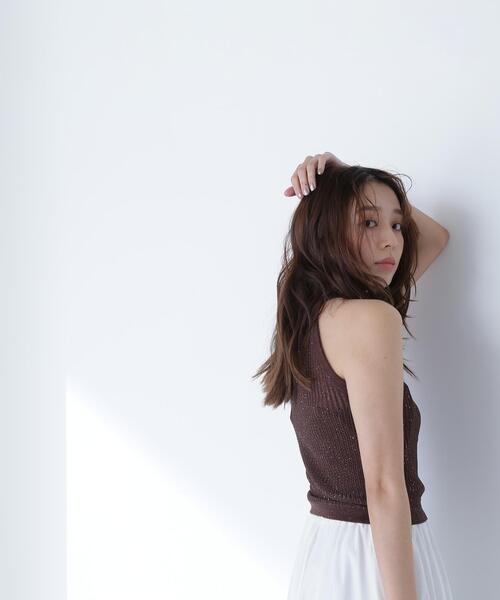 NATURAL BEAUTY BASIC(ナチュラルビューティーベーシック)の「◇【THINK BEAUTY】【麻亜里さんコラボ】スパンコールアメスリニット(ニット/セーター・レディース・ホワイト/ブラウン/ピンク・FREE)」の19枚目の写真