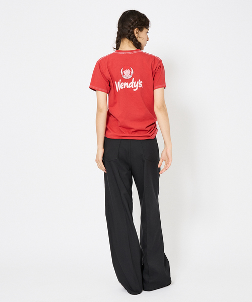 FRUIT OF THE LOOM(フルーツオブザルーム)の「【FRUIT OF THE LOOM/フルーツ オブ ザ ルーム】WENDYSガーメントダイTシャツ/ユニセックス/プリント 81215100【WEB限定】(Tシャツ/カットソー・メンズ・レッド/ブルー/スミクロ・S/M/L/XL)」の8枚目の写真