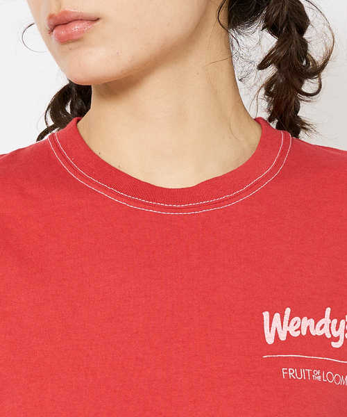 FRUIT OF THE LOOM(フルーツオブザルーム)の「【FRUIT OF THE LOOM/フルーツ オブ ザ ルーム】WENDYSガーメントダイTシャツ/ユニセックス/プリント 81215100【WEB限定】(Tシャツ/カットソー・メンズ・レッド/ブルー/スミクロ・S/M/L/XL)」の16枚目の写真