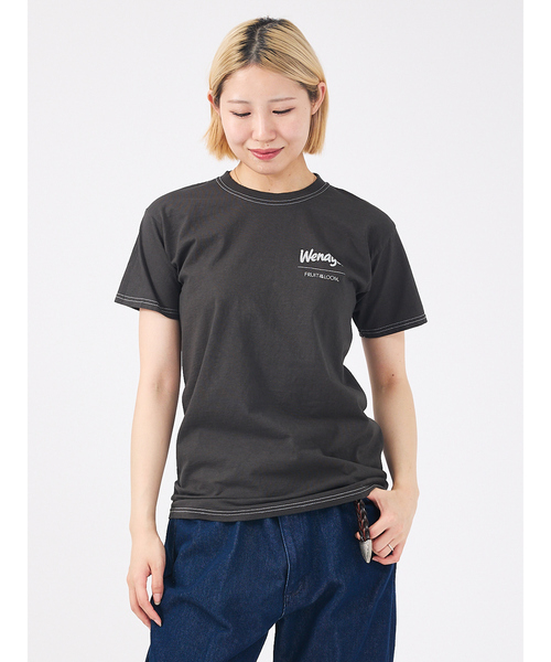 FRUIT OF THE LOOM(フルーツオブザルーム)の「【FRUIT OF THE LOOM/フルーツ オブ ザ ルーム】WENDYSガーメントダイTシャツ/ユニセックス/プリント 81215100【WEB限定】(Tシャツ/カットソー・メンズ・レッド/ブルー/スミクロ・S/M/L/XL)」の19枚目の写真