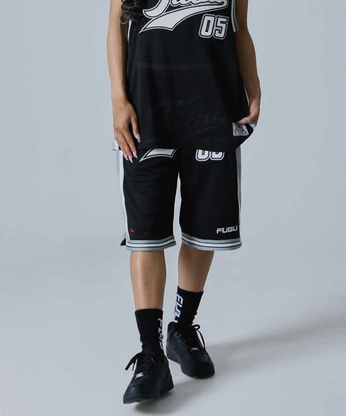 FUBU( フブ)の「【FUBU/フブ】BASCKETBALL SHORT PANTS/バスケットボールショートパンツ(その他パンツ・メンズ・ホワイト/ブラック/ネイビー/サックスブルー・XL/L/M/XXL)」の2枚目の写真