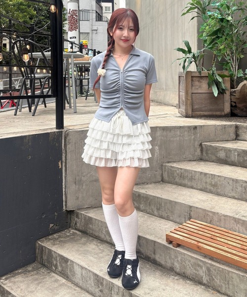 tシャツ 3.3 Field Trip／リブZIPカーディガン レディース 3.3 Field Trip／リブZIPカーディガン（Tシャツ/カットソー