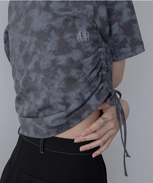 VACANCY(ヴァカンシー)の「ケミカルウォッシュドロスト半袖Tシャツ(Tシャツ/カットソー・レディース・チャコールグレー/ホワイト/グリーン・FREE)」の13枚目の写真