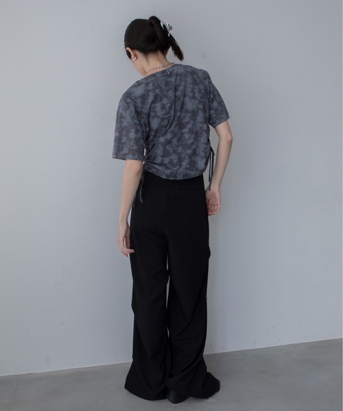 VACANCY(ヴァカンシー)の「ケミカルウォッシュドロスト半袖Tシャツ(Tシャツ/カットソー・レディース・チャコールグレー/ホワイト/グリーン・FREE)」の17枚目の写真