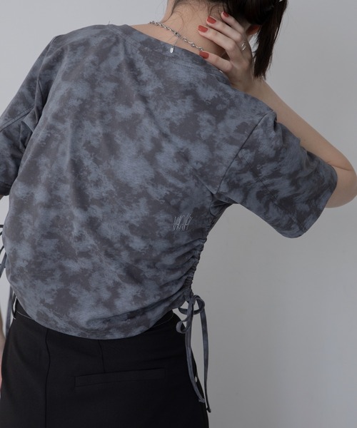 VACANCY(ヴァカンシー)の「ケミカルウォッシュドロスト半袖Tシャツ(Tシャツ/カットソー・レディース・チャコールグレー/ホワイト/グリーン・FREE)」の12枚目の写真