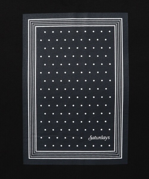 Saturdays NYC(サタデーズ ニューヨークシティ )の「Bandana SS Tee(Tシャツ/カットソー・メンズ・ブラック/ホワイト/オリーブ・L/M/XL/S)」の9枚目の写真