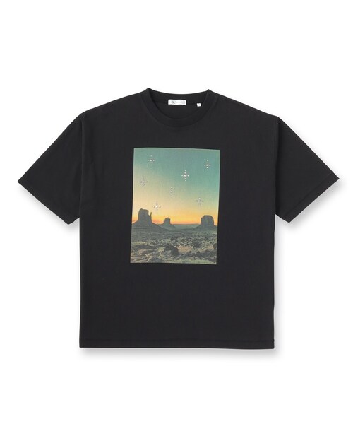 tk.TAKEO KIKUCHI（ティーケータケオキクチ）の「ウェスタンフォトスタッズTシャツ（Tシャツ/カットソー・メンズ・ブラック/ブラウン系その他/オフホワイト・01/02/03）」の4枚目の写真