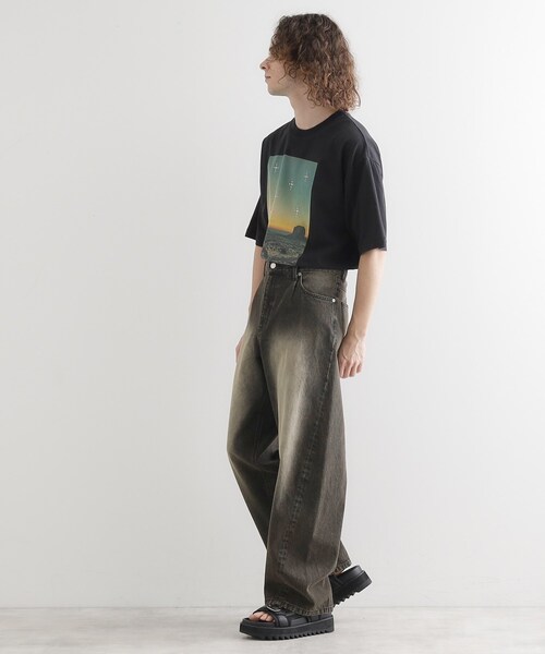 tk.TAKEO KIKUCHI（ティーケータケオキクチ）の「ウェスタンフォトスタッズTシャツ（Tシャツ/カットソー・メンズ・ブラック/ブラウン系その他/オフホワイト・01/02/03）」の7枚目の写真