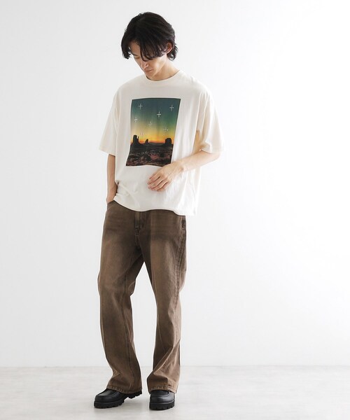 tk.TAKEO KIKUCHI（ティーケータケオキクチ）の「ウェスタンフォトスタッズTシャツ（Tシャツ/カットソー・メンズ・ブラック/ブラウン系その他/オフホワイト・01/02/03）」の10枚目の写真