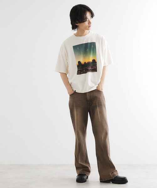 tk.TAKEO KIKUCHI（ティーケータケオキクチ）の「ウェスタンフォトスタッズTシャツ（Tシャツ/カットソー・メンズ・ブラック/ブラウン系その他/オフホワイト・01/02/03）」の11枚目の写真
