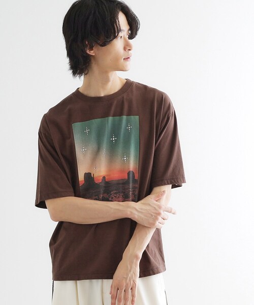 tk.TAKEO KIKUCHI（ティーケータケオキクチ）の「ウェスタンフォトスタッズTシャツ（Tシャツ/カットソー・メンズ・ブラック/ブラウン系その他/オフホワイト・01/02/03）」の13枚目の写真