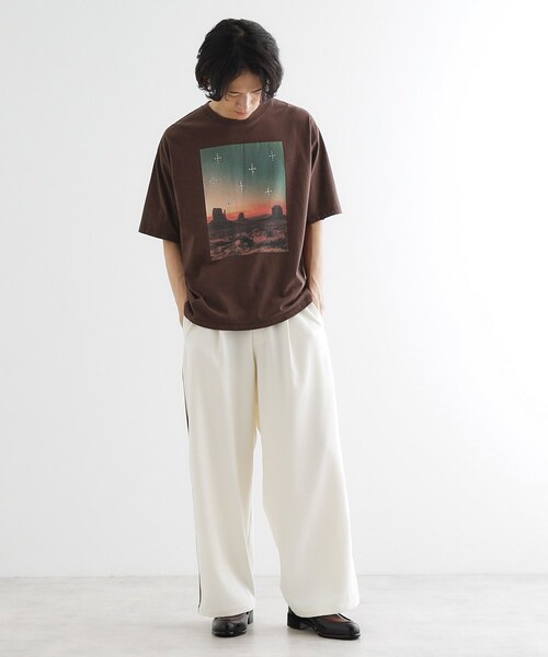 tk.TAKEO KIKUCHI（ティーケータケオキクチ）の「ウェスタンフォトスタッズTシャツ（Tシャツ/カットソー・メンズ・ブラック/ブラウン系その他/オフホワイト・01/02/03）」の14枚目の写真