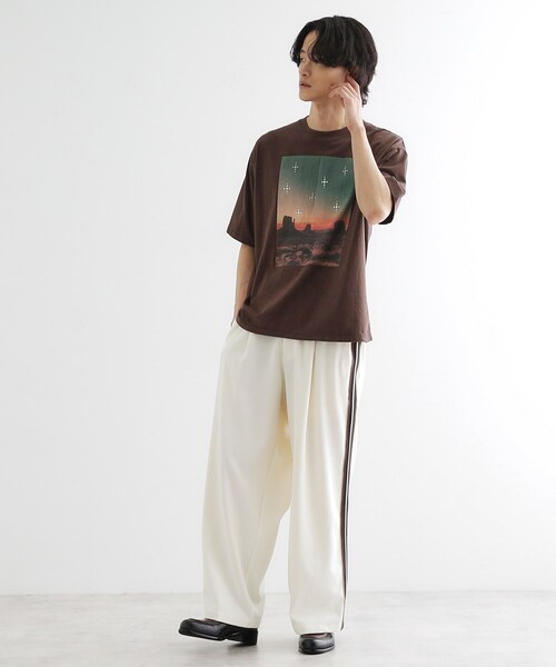 tk.TAKEO KIKUCHI（ティーケータケオキクチ）の「ウェスタンフォトスタッズTシャツ（Tシャツ/カットソー・メンズ・ブラック/ブラウン系その他/オフホワイト・01/02/03）」の15枚目の写真