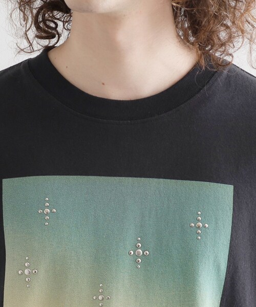 tk.TAKEO KIKUCHI（ティーケータケオキクチ）の「ウェスタンフォトスタッズTシャツ（Tシャツ/カットソー・メンズ・ブラック/ブラウン系その他/オフホワイト・01/02/03）」の20枚目の写真