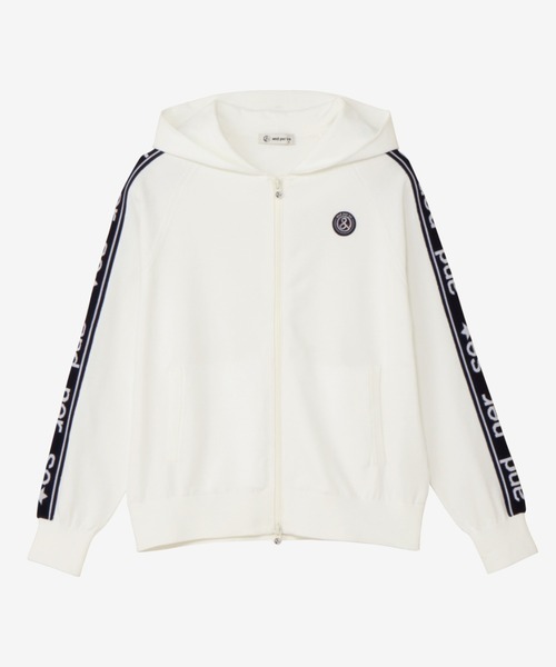 アンパスィ　and per se　ストレッチ アクティブニットフーディーブルゾン　レディス セール】アクティブニットフーディーブルゾン（レディース）（ニット