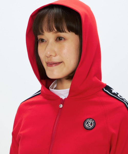 セール】アクティブニットフーディーブルゾン（レディース）（ニット