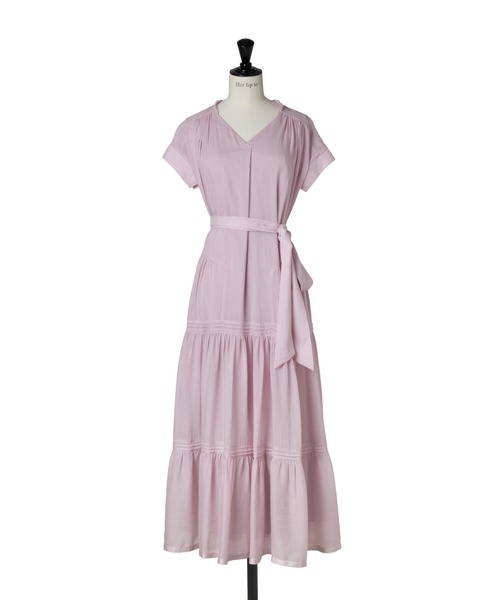 ワンピース herlipto Mistral Belted Shirt Dress Mistral Belted Shirt Dress