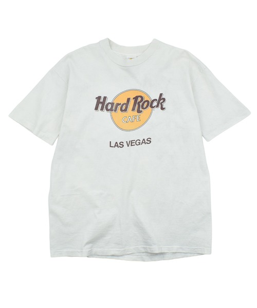 VINTAGE(ヴィンテージ)の「【USED】90’s HARD ROCK CAFE 企業ロゴ Tシャツ USA製(Tシャツ/カットソー・メンズ・ホワイト・X-LARGE)」の1枚目の写真