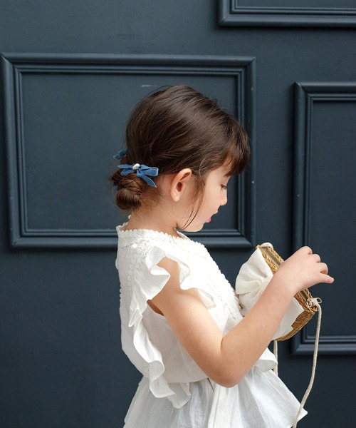 Rora（ローラ）の「レナ リネン ブラウス（シャツ/ブラウス・キッズ・グレー/アイボリー・120cm/130cm/140cm/150cm/110cm）」の5枚目の写真