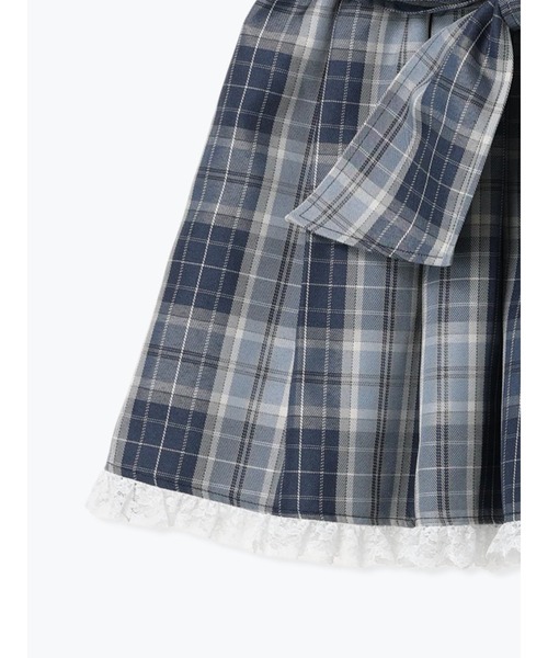 ハートビジューバックリボンラッフルセットアップ（ワンピース