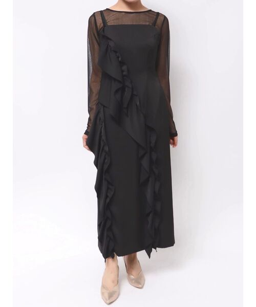 【完売品】LADYアシンメトリーフリルドレス LADYアシンメトリーフリルドレス（ドレス）｜LAGUNAMOON（ラグナ
