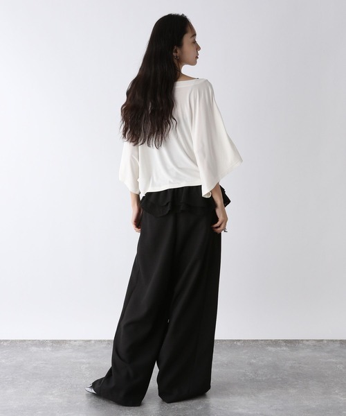 JEANASIS（ジーナシス）の「リバーシブルフリルベルトレイヤードパンツ/576422（その他パンツ・レディース・グレー系その他/ブラック系その他・SMALL/MEDIUM）」の4枚目の写真