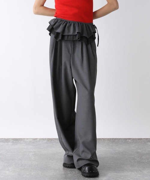 JEANASIS（ジーナシス）の「リバーシブルフリルベルトレイヤードパンツ/576422（その他パンツ・レディース・グレー系その他/ブラック系その他・SMALL/MEDIUM）」の10枚目の写真