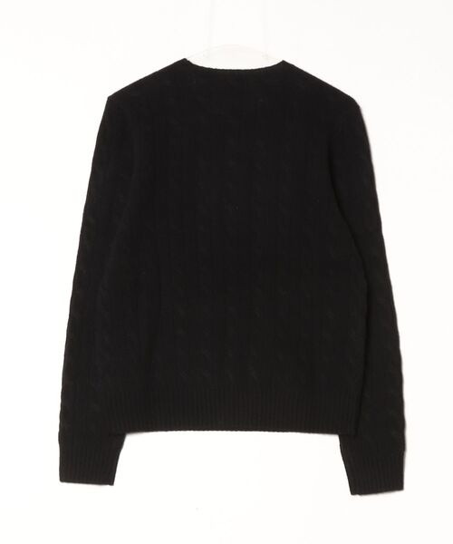 ケーブル ウールカシミヤ クルーネック セーター（ニット/セーター